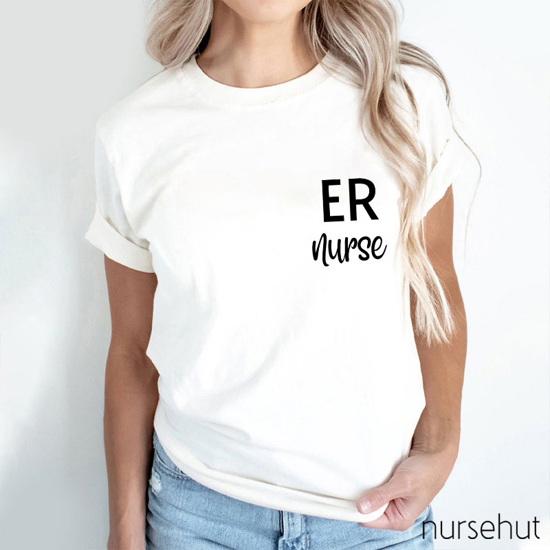 Personalized Department Minimalism Nurse T-Shirt