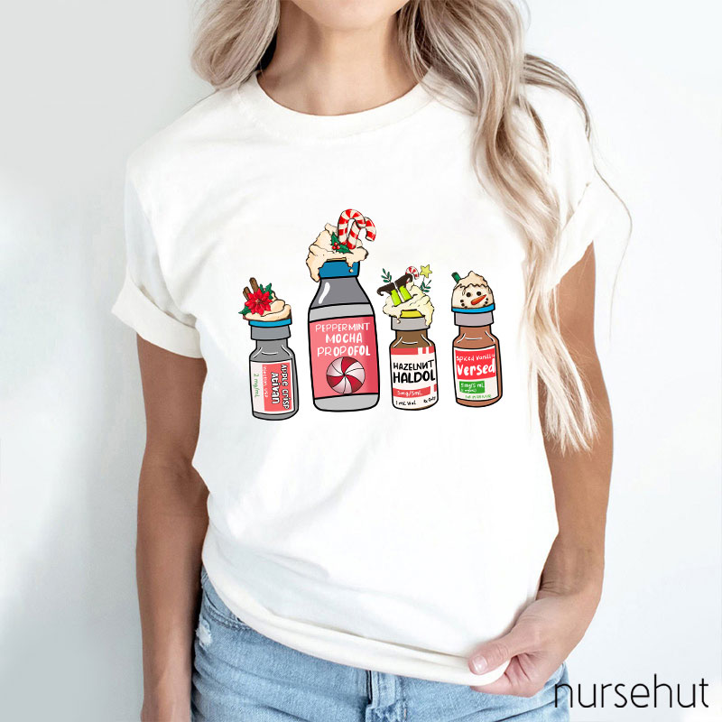 Christmas Special Medical Drinks Nurse T-Shirt