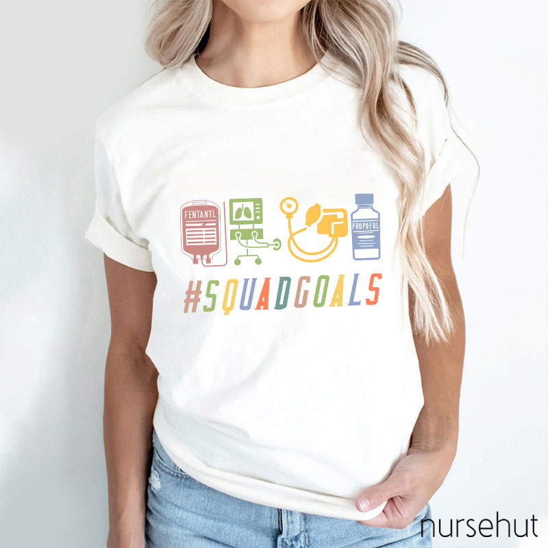 ICU Squadgoals Nurse T-Shirt
