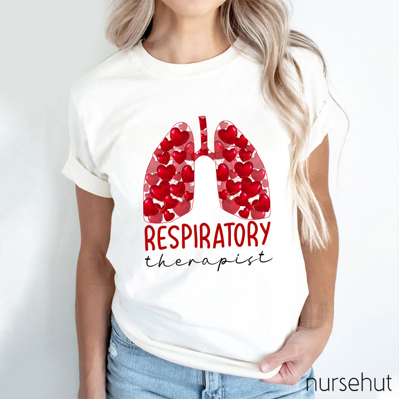 The Lung Full Of Sweethearts Respiratory Therapist Nurse T-Shirt