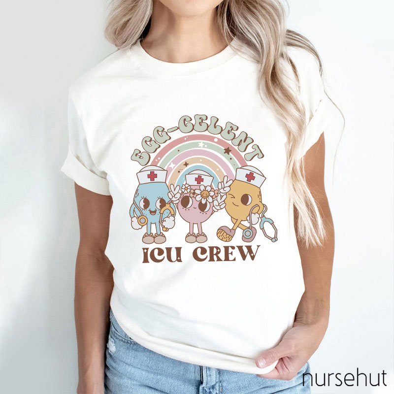 Personalized Egg-Cellent Nurse Crew Nurse T-Shirt