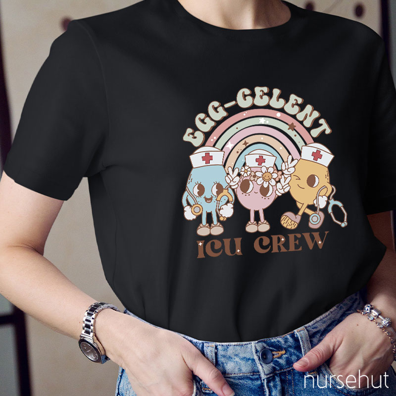 Personalized Egg-Cellent Nurse Crew Nurse T-Shirt