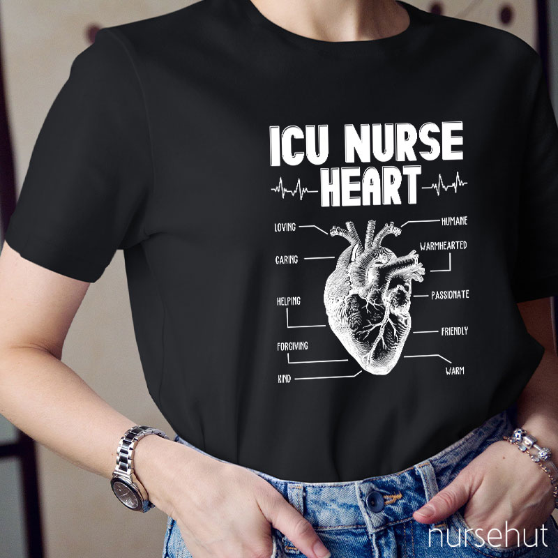 ICU Nurse Heart Nurse T-Shirt