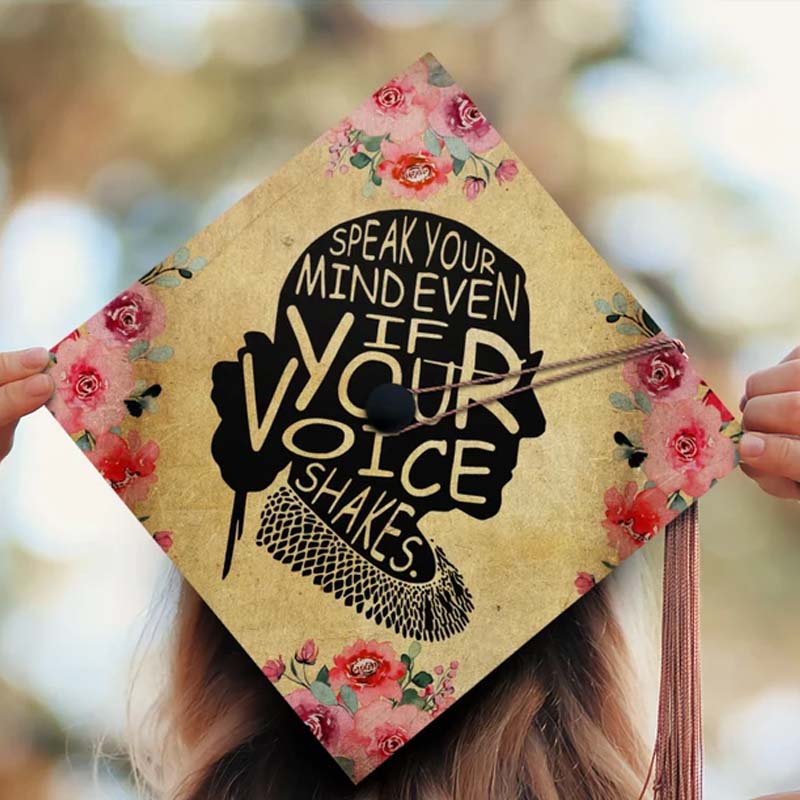 Speak Your Mind Graduation Cap Topper 