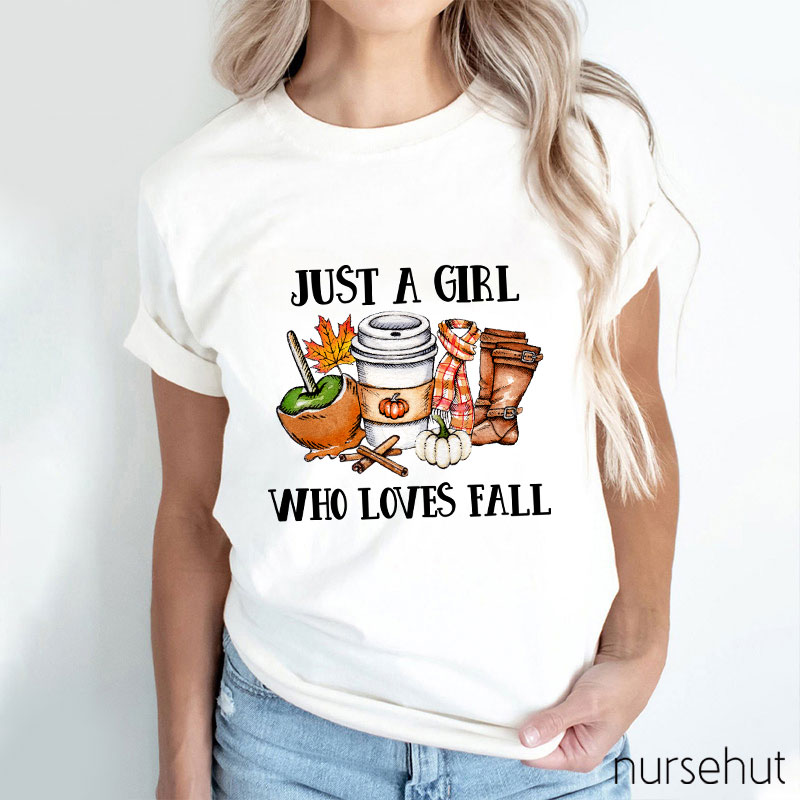 Just A Nurse Who Loves Fall T-Shirt