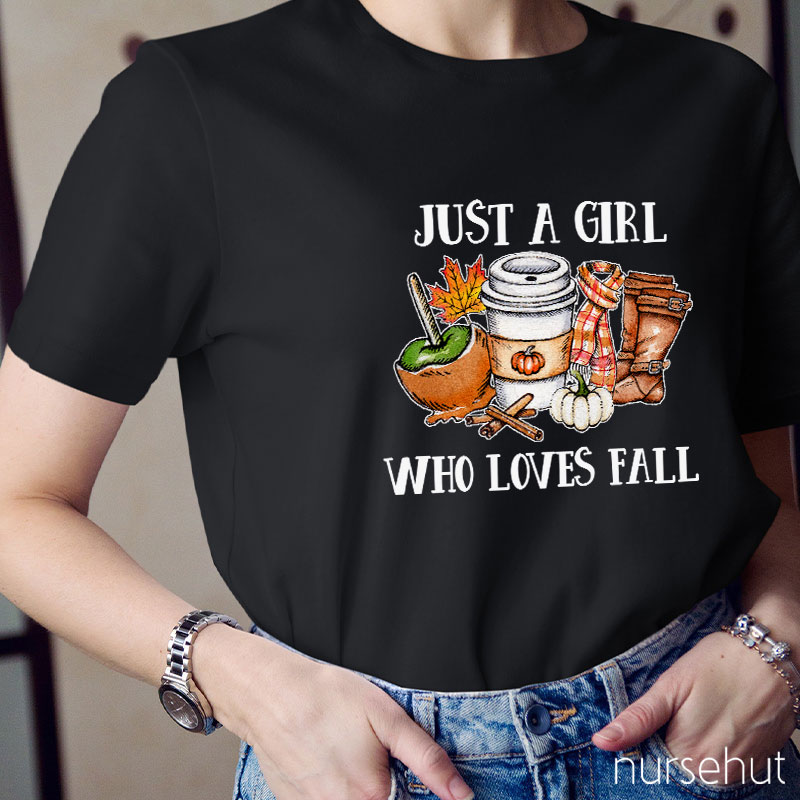 Just A Nurse Who Loves Fall T-Shirt