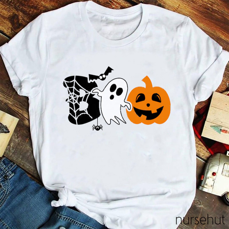 Boo Halloween Nurse T-Shirt