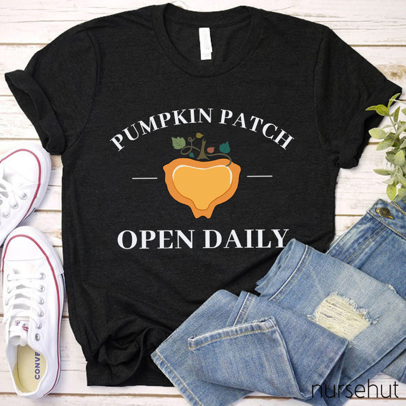 Pumpkin Patch Open Daily Nurse T-Shirt