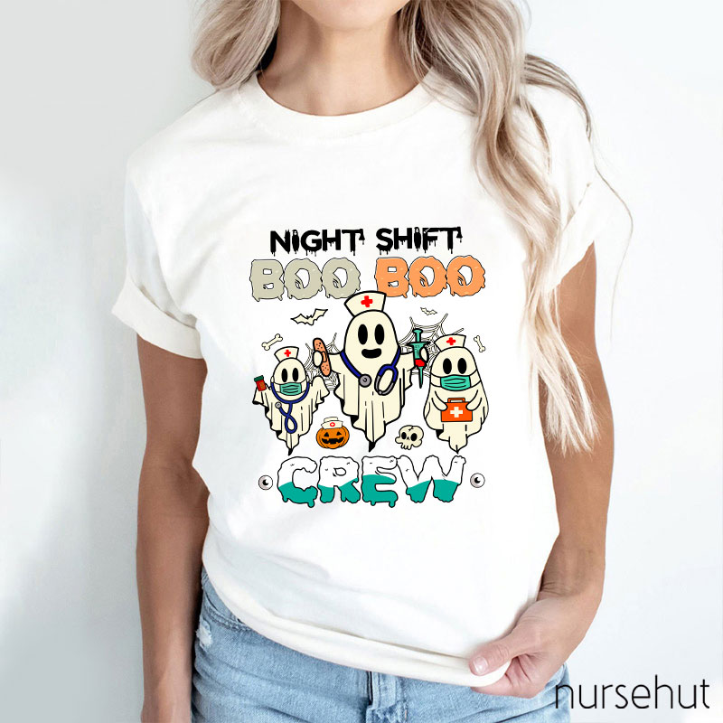 Night Shift Boo Boo Crew Nurse T-Shirt