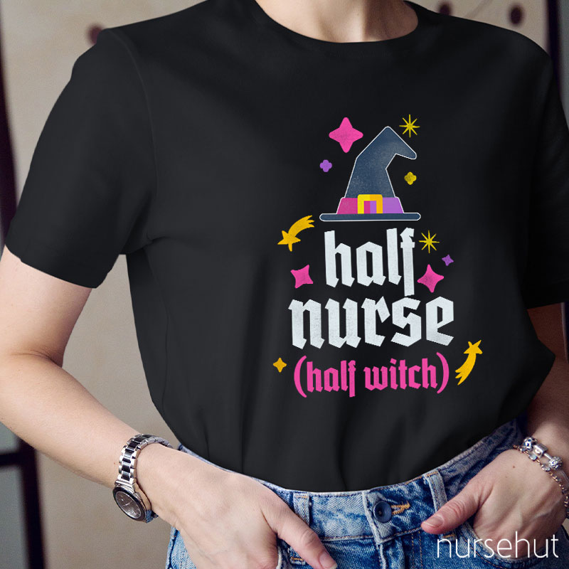 Half Nurse Half Witch Nurse T-Shirt