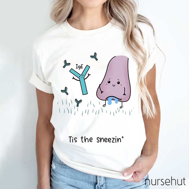 Tis The Sneezin Nurse T-Shirt