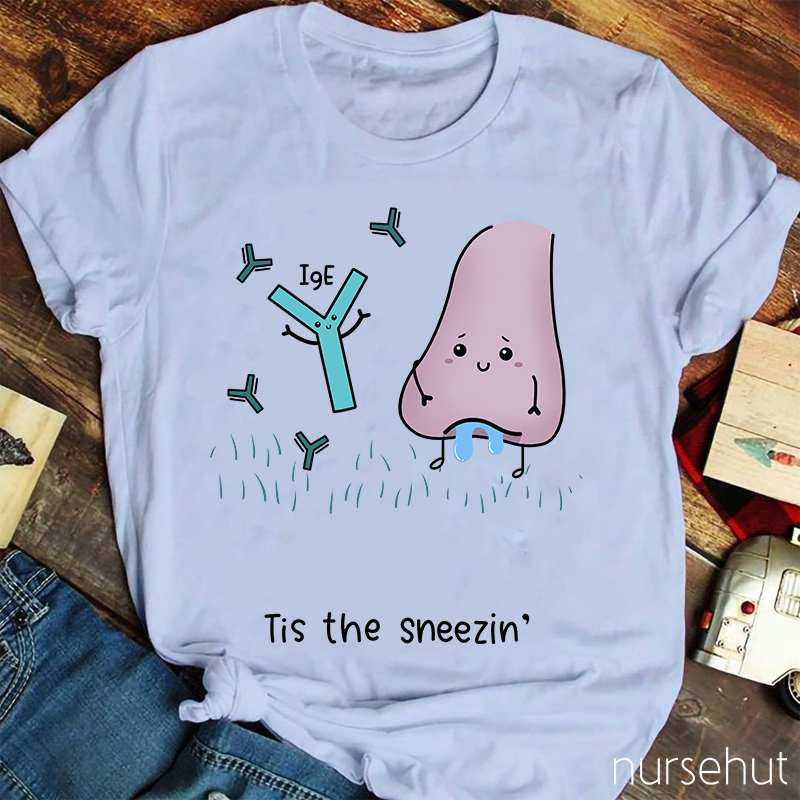 Tis The Sneezin Nurse T-Shirt