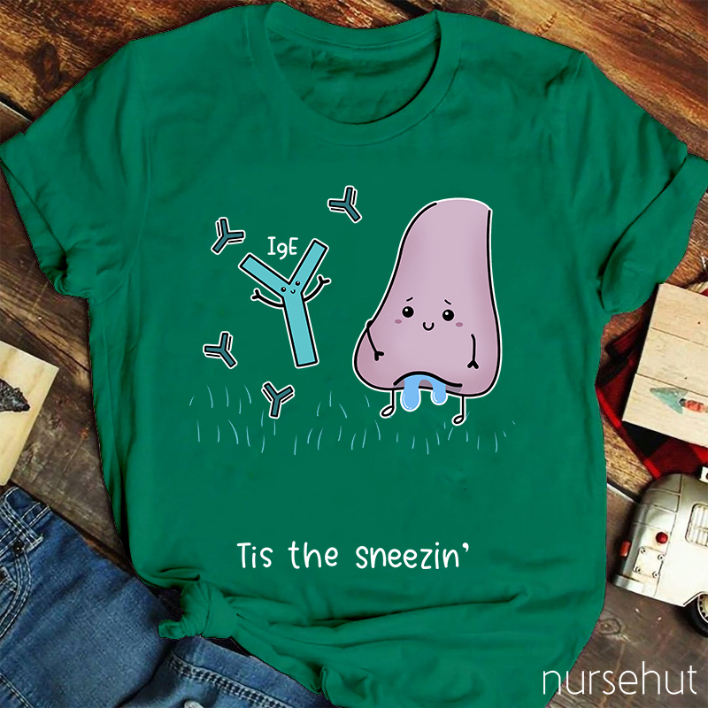 Tis The Sneezin Nurse T-Shirt