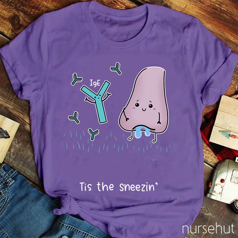Tis The Sneezin Nurse T-Shirt