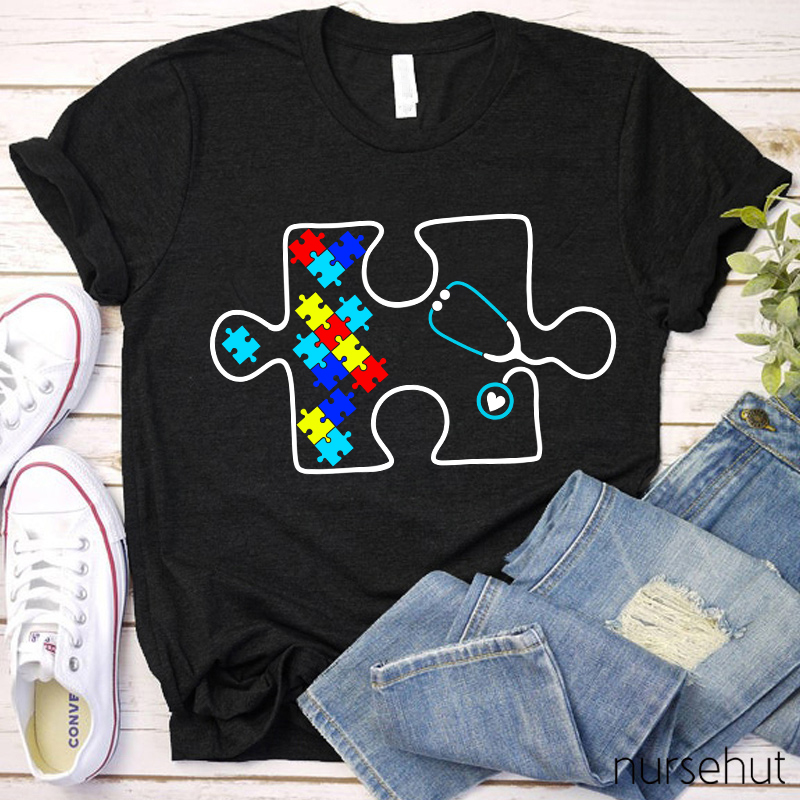 Autism Awareness Healthcare Nurse T-Shirt