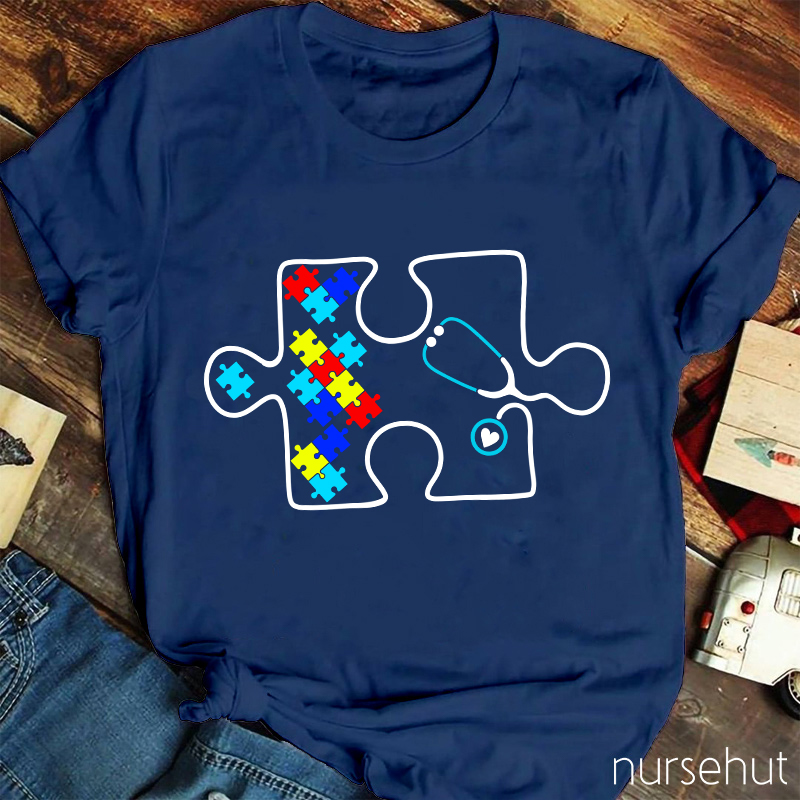Autism Awareness Healthcare Nurse T-Shirt