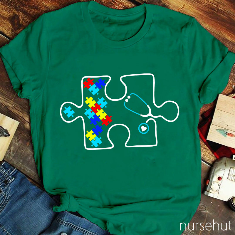 Autism Awareness Healthcare Nurse T-Shirt