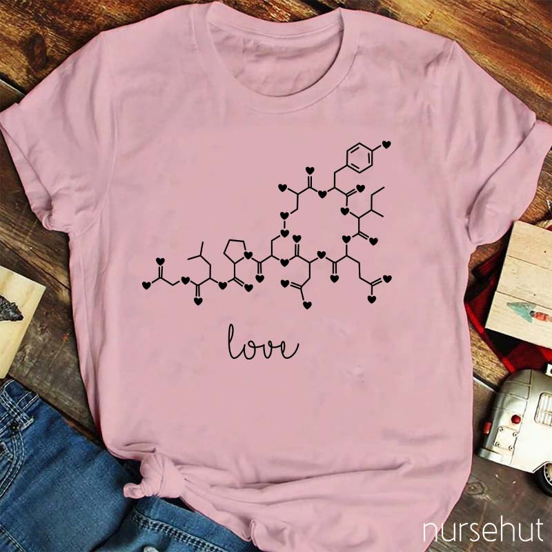 Oxytocin Love Molecule Nurse T-Shirt