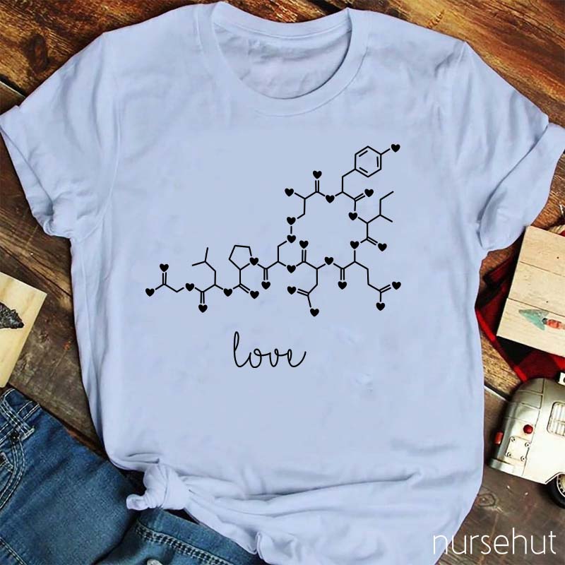 Oxytocin Love Molecule Nurse T-Shirt