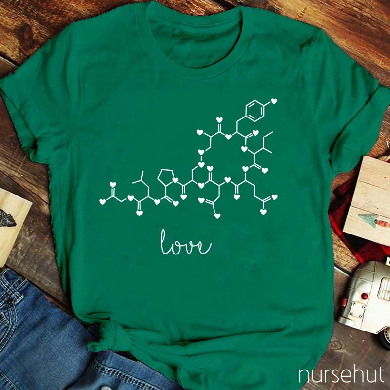 Oxytocin Love Molecule Nurse T-Shirt