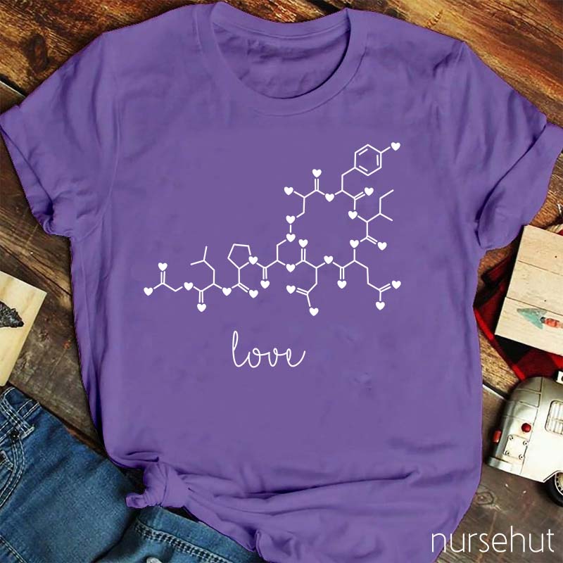 Oxytocin Love Molecule Nurse T-Shirt