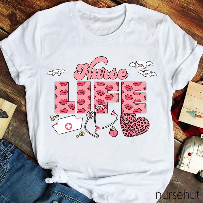 Pinky Nurse Life Nurse T-Shirt