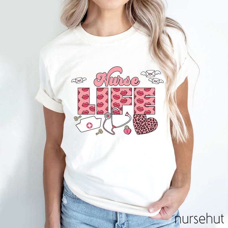 Pinky Nurse Life Nurse T-Shirt