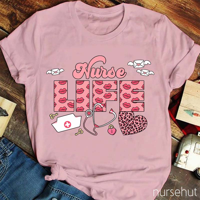 Pinky Nurse Life Nurse T-Shirt