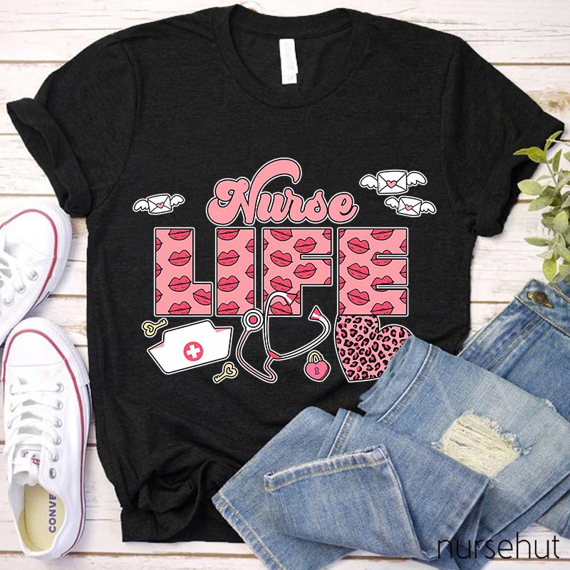 Pinky Nurse Life Nurse T-Shirt