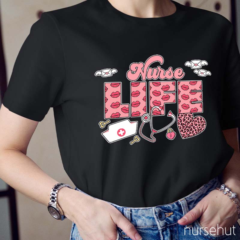 Pinky Nurse Life Nurse T-Shirt