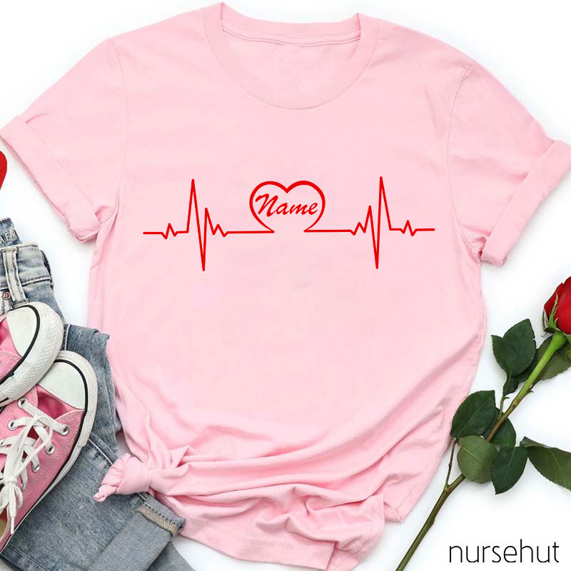 Personalized I Hear Your Heart Jump Nurse T-Shirt
