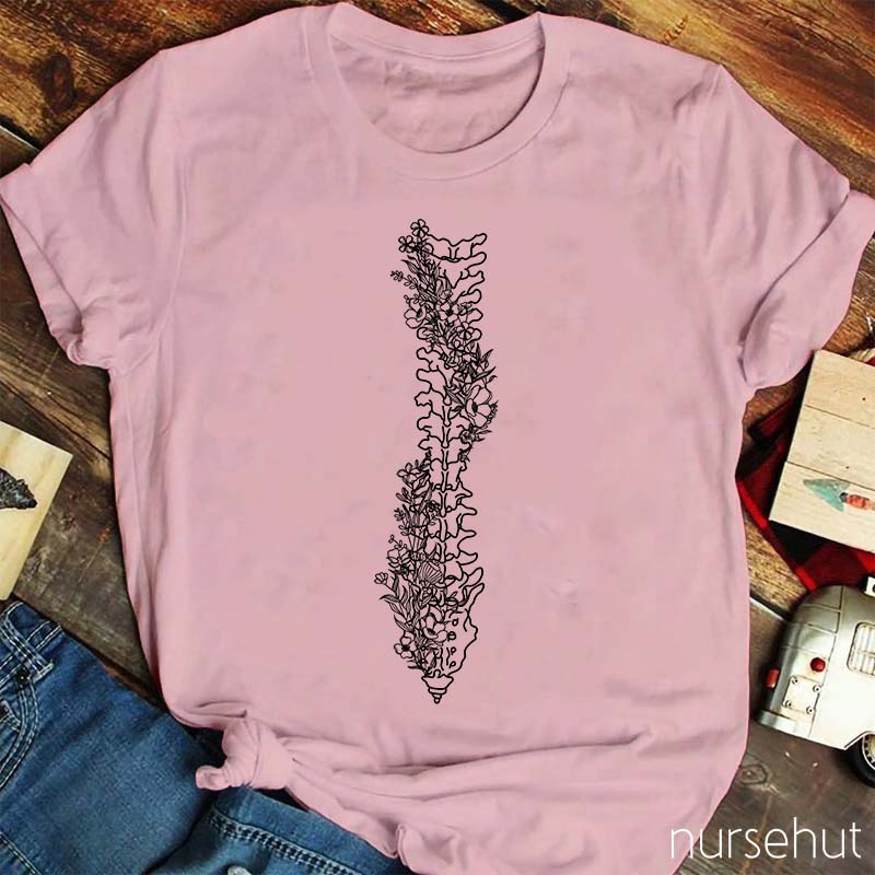 Spine Blossom Nurse T-Shirt
