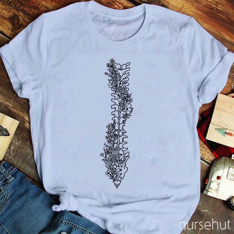 Spine Blossom Nurse T-Shirt