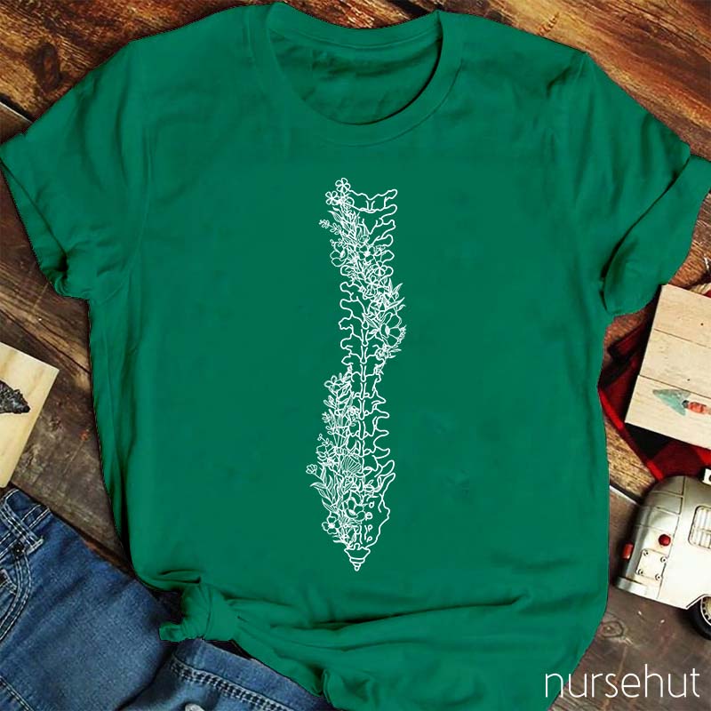 Spine Blossom Nurse T-Shirt