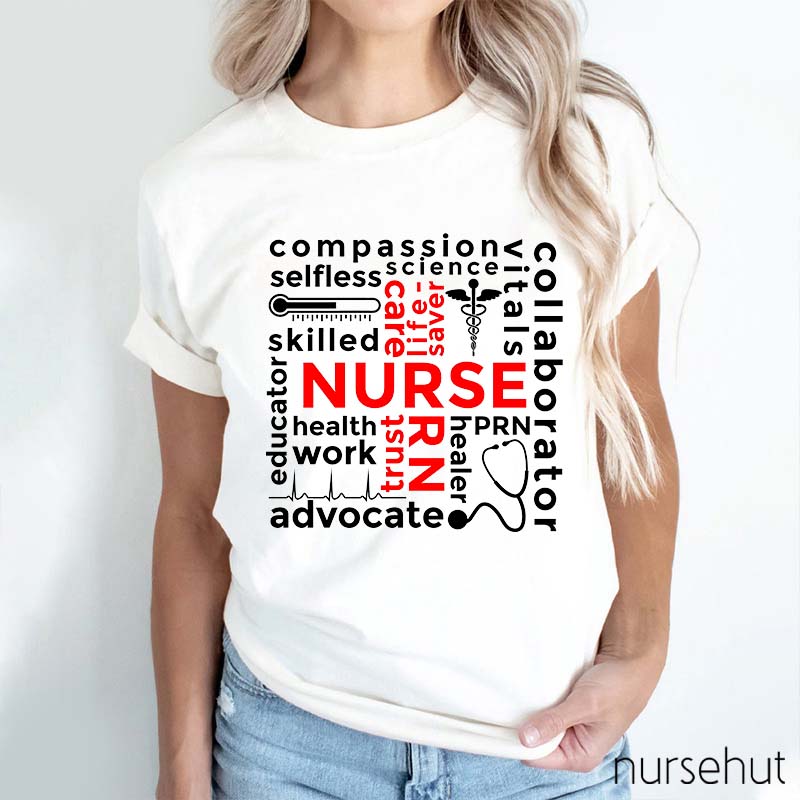 Courage Compassion Selflessness And Loyalty Nurse T-Shirt