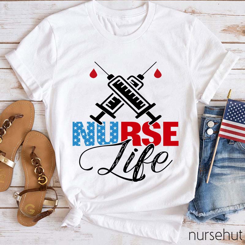 Stars Nurse Life Nurse T-Shirt