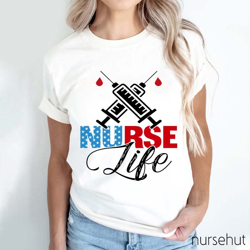 Stars Nurse Life Nurse T-Shirt