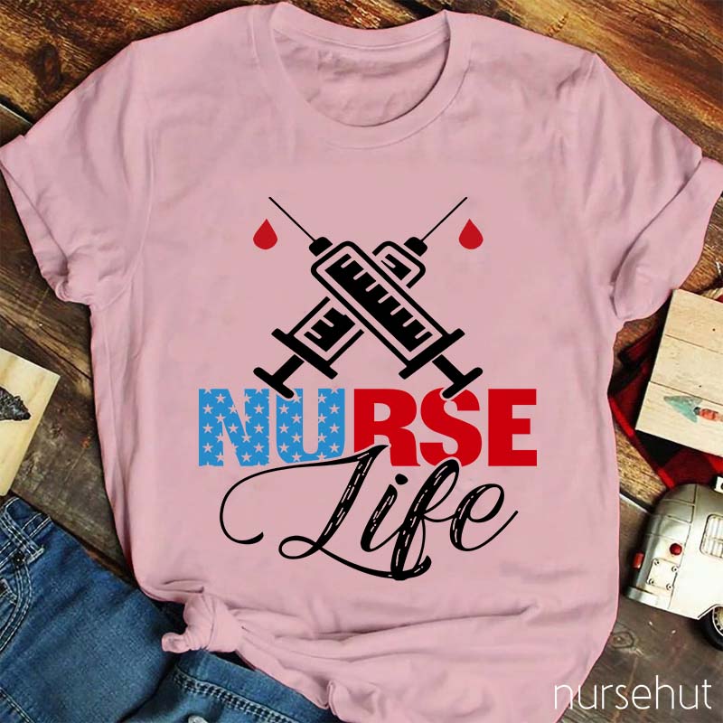 Stars Nurse Life Nurse T-Shirt