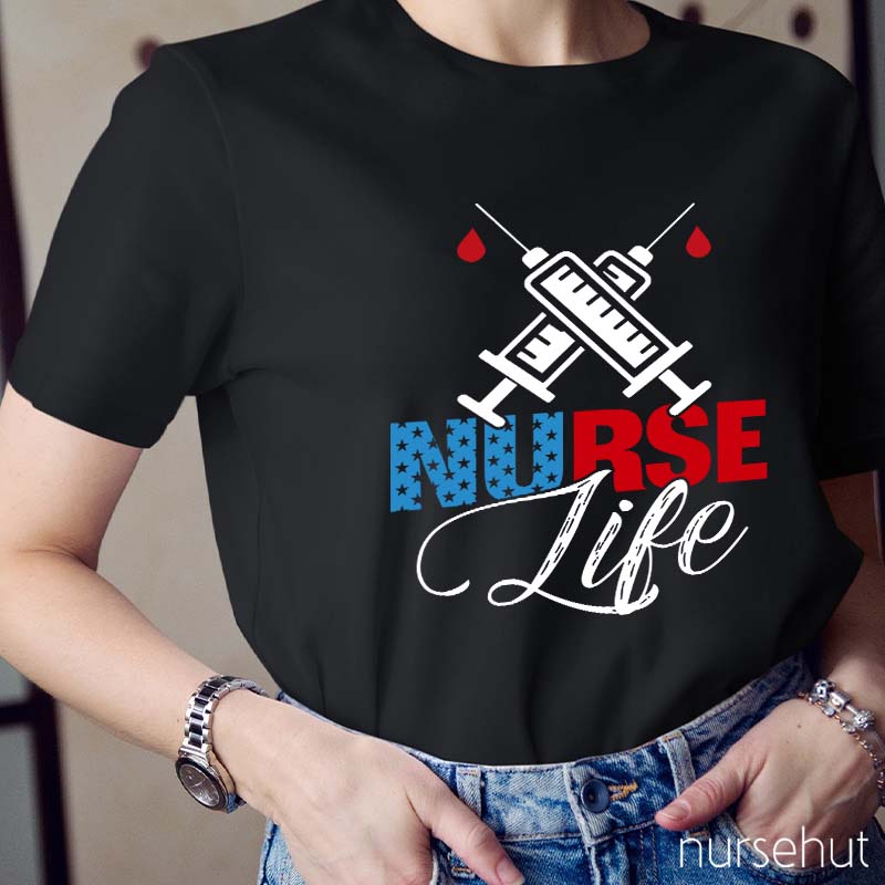 Stars Nurse Life Nurse T-Shirt