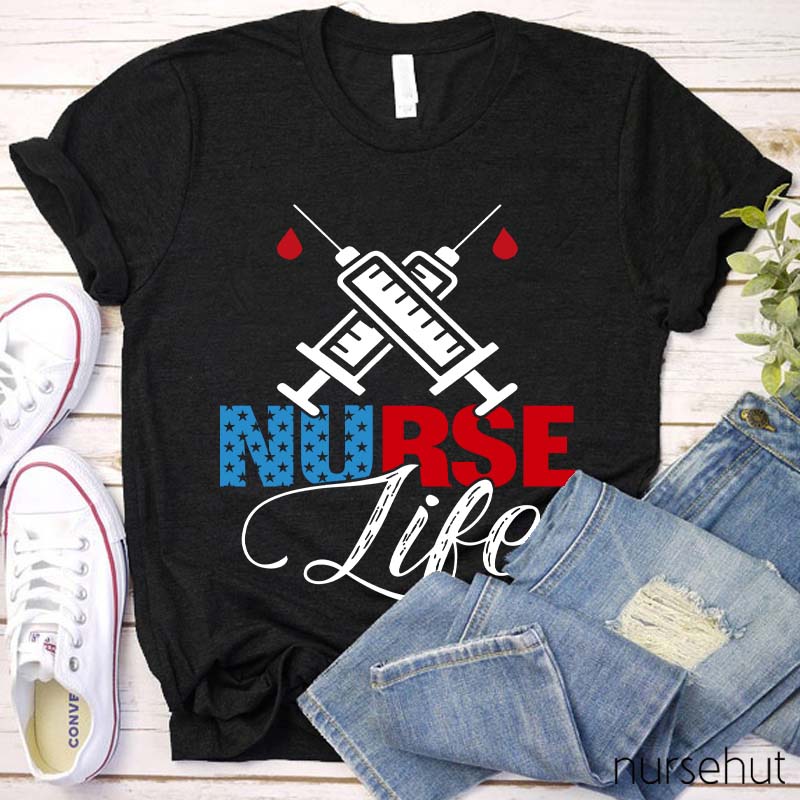 Stars Nurse Life Nurse T-Shirt