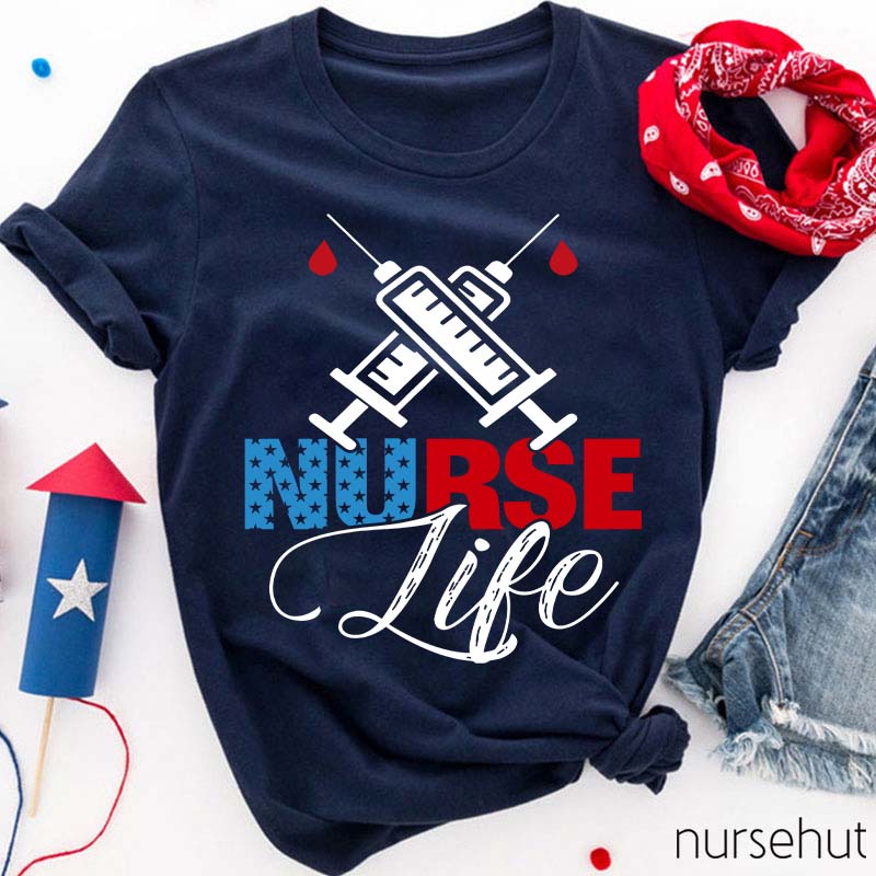 Stars Nurse Life Nurse T-Shirt