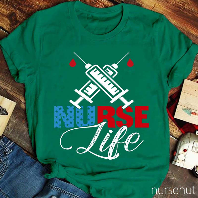 Stars Nurse Life Nurse T-Shirt
