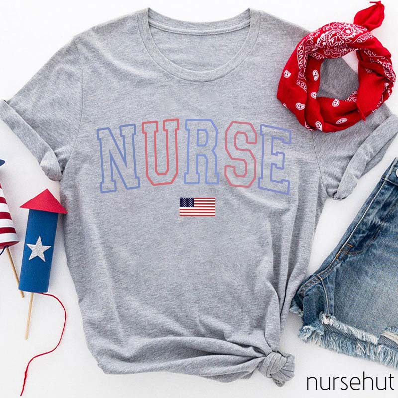 American Flag Nurse T-Shirt