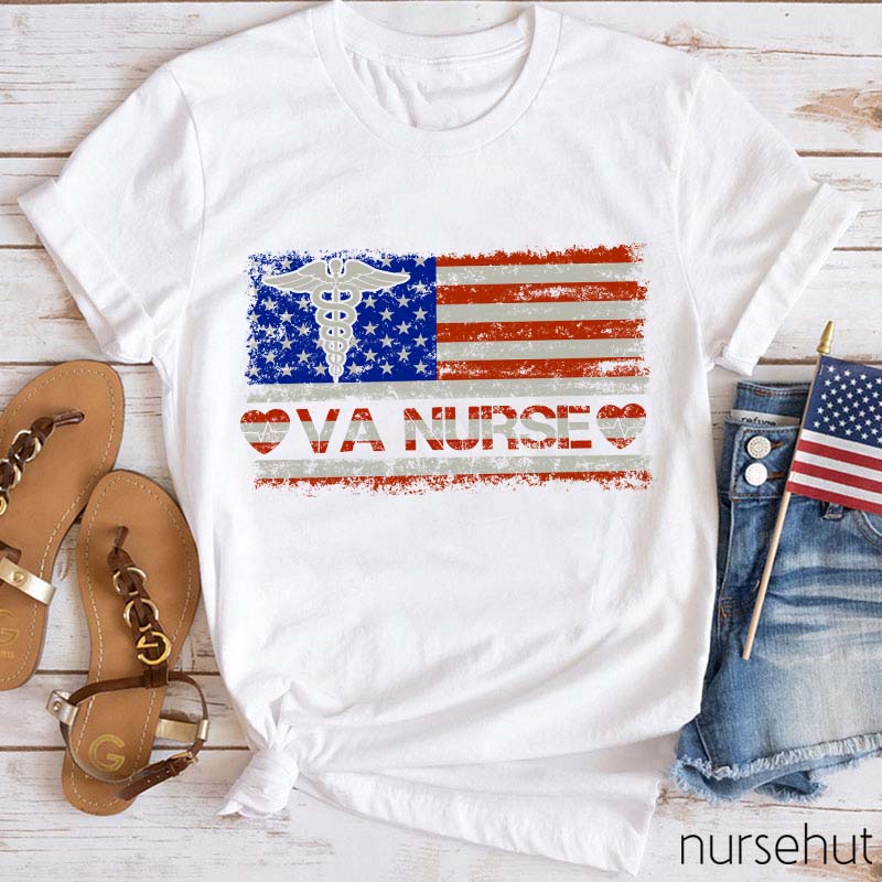 Independence Day Veterans Affairs Nurse T-Shirt