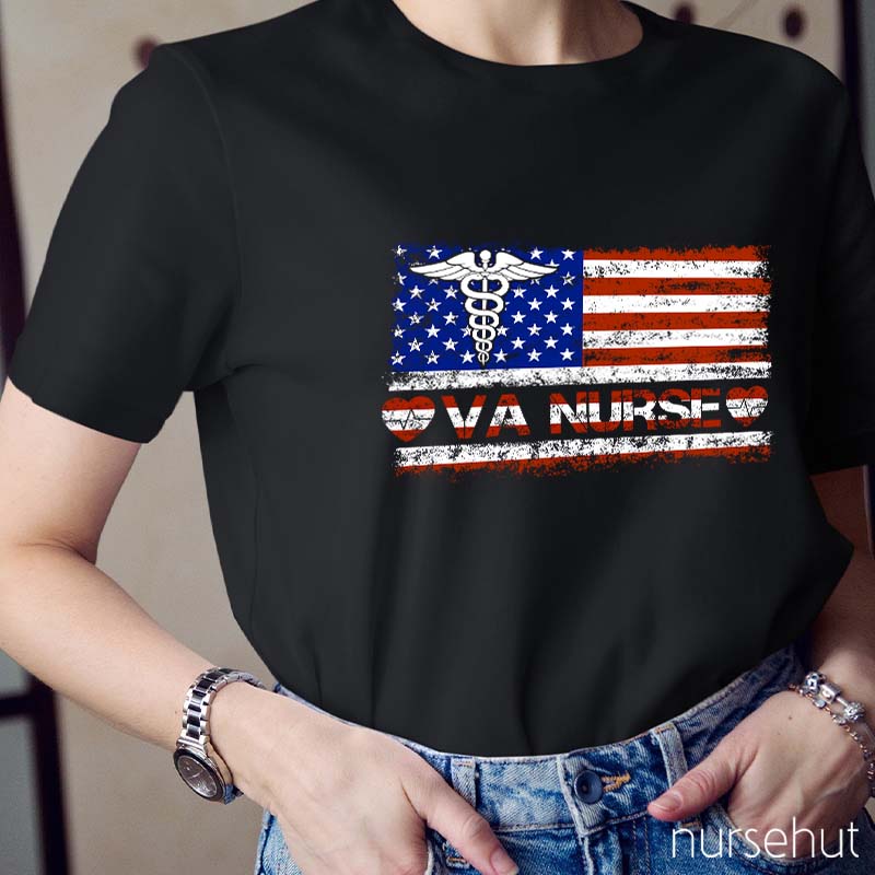 Independence Day Veterans Affairs Nurse T-Shirt