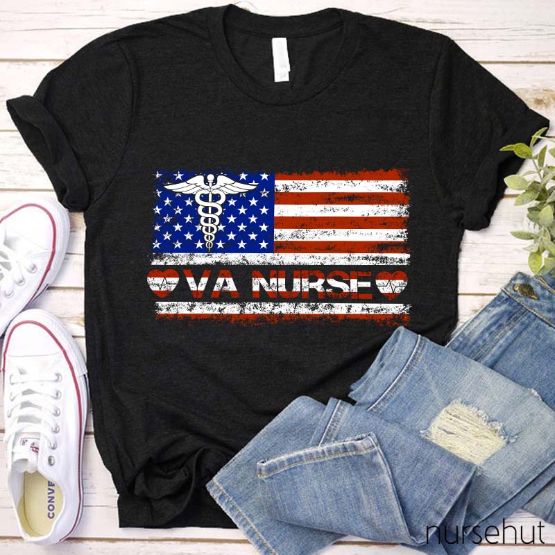 Independence Day Veterans Affairs Nurse T-Shirt