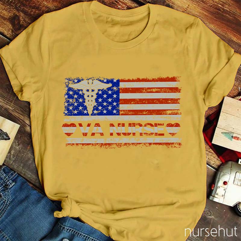 Independence Day Veterans Affairs Nurse T-Shirt