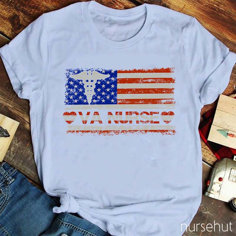 Independence Day Veterans Affairs Nurse T-Shirt