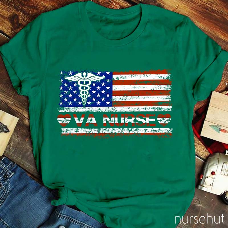 Independence Day Veterans Affairs Nurse T-Shirt