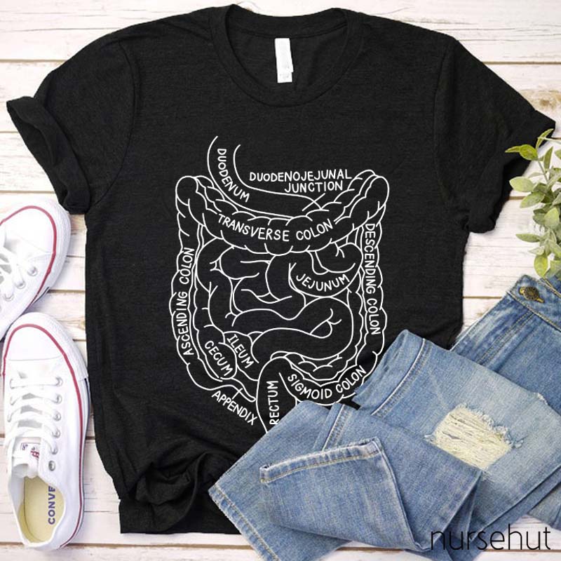 Intestine Digest System Nurse T-Shirt